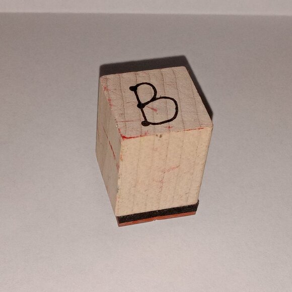 🎯 10 for $10 / Mounted Rubber Stamp "B" Scrapbooking Stamp - Picture 1 of 4